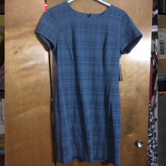 Sharagano teal plaid dress - Picture 2 of 5